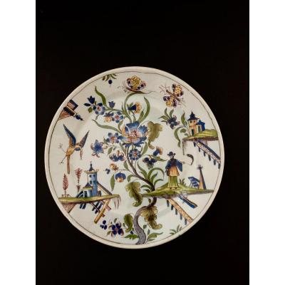 Plate In Earthenware Mills XVIII Century