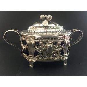 Sugar Bowl In Silver Paris 1786