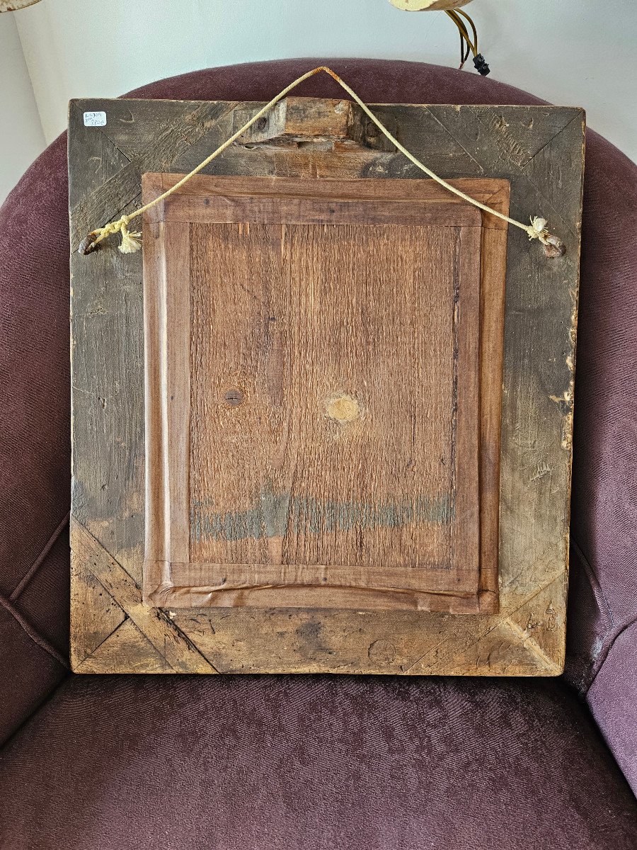 Miroir à Pareclose En Bois Sculpté XVIIIème-photo-2