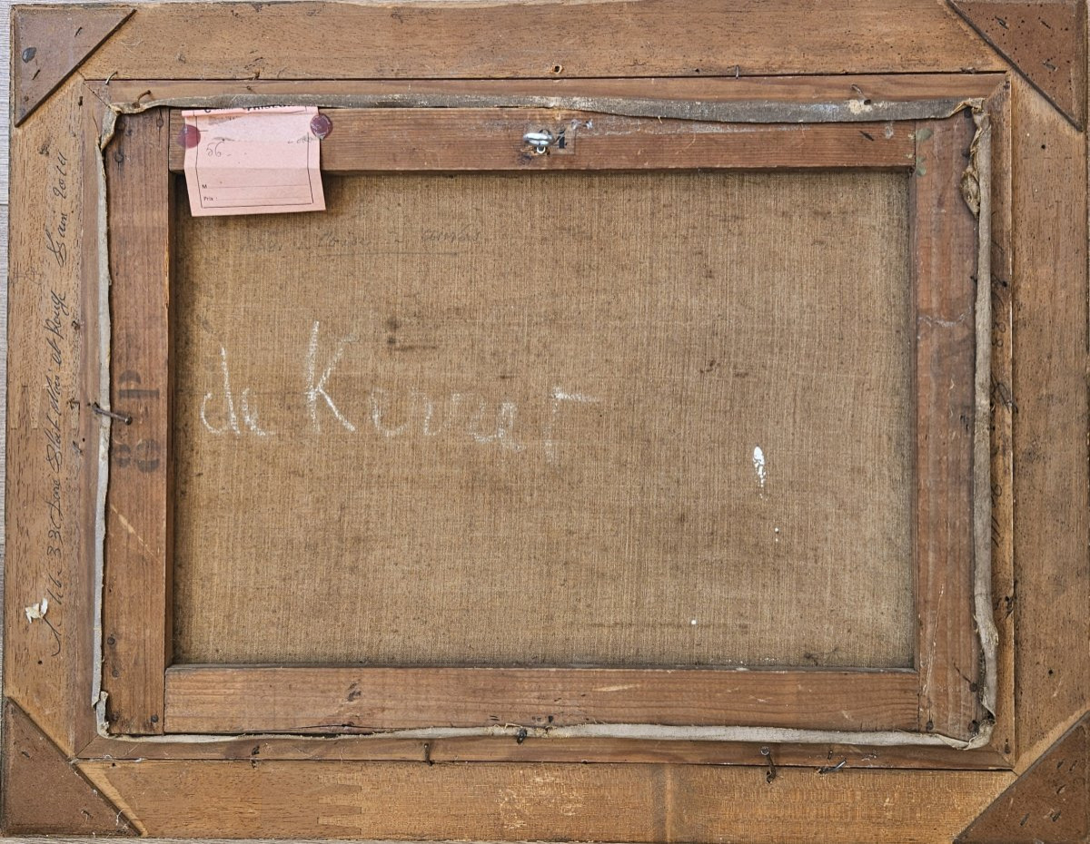 Eugène BERTHELON (1830-1914) L'oise à Auvers sur Oise huile sur toile signée-photo-4