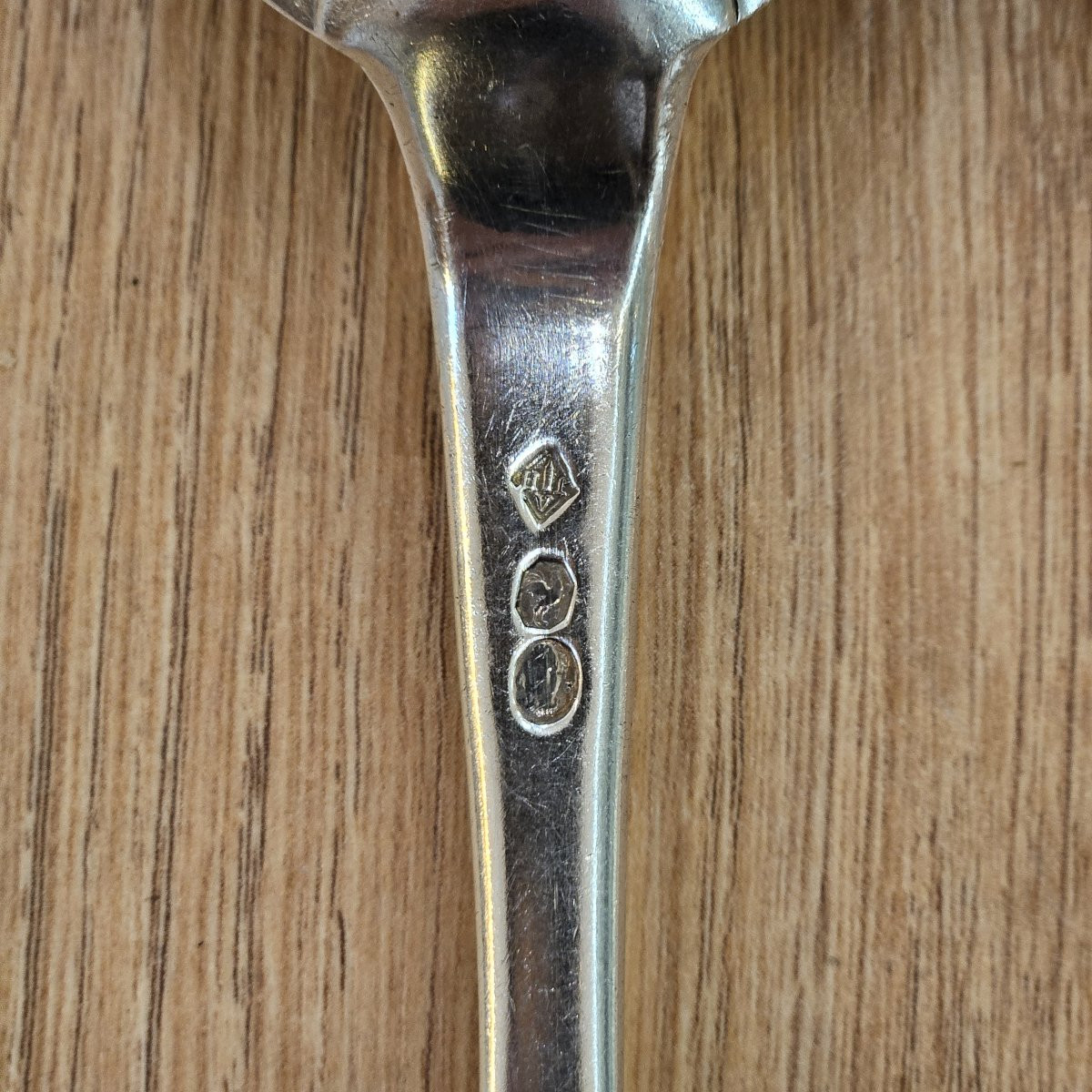 Couvert en argent massif uni plat ou vieux Paris 1er coq (1798-1809)-photo-4