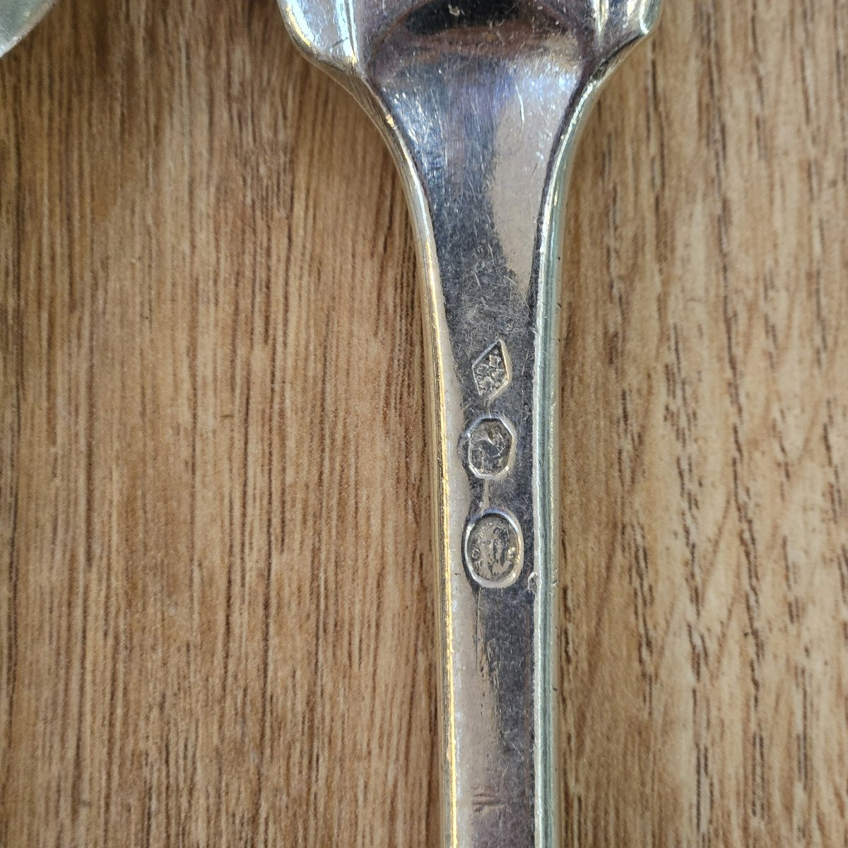 Couvert en argent massif uni plat ou vieux Paris 1er coq (1798-1809)-photo-1