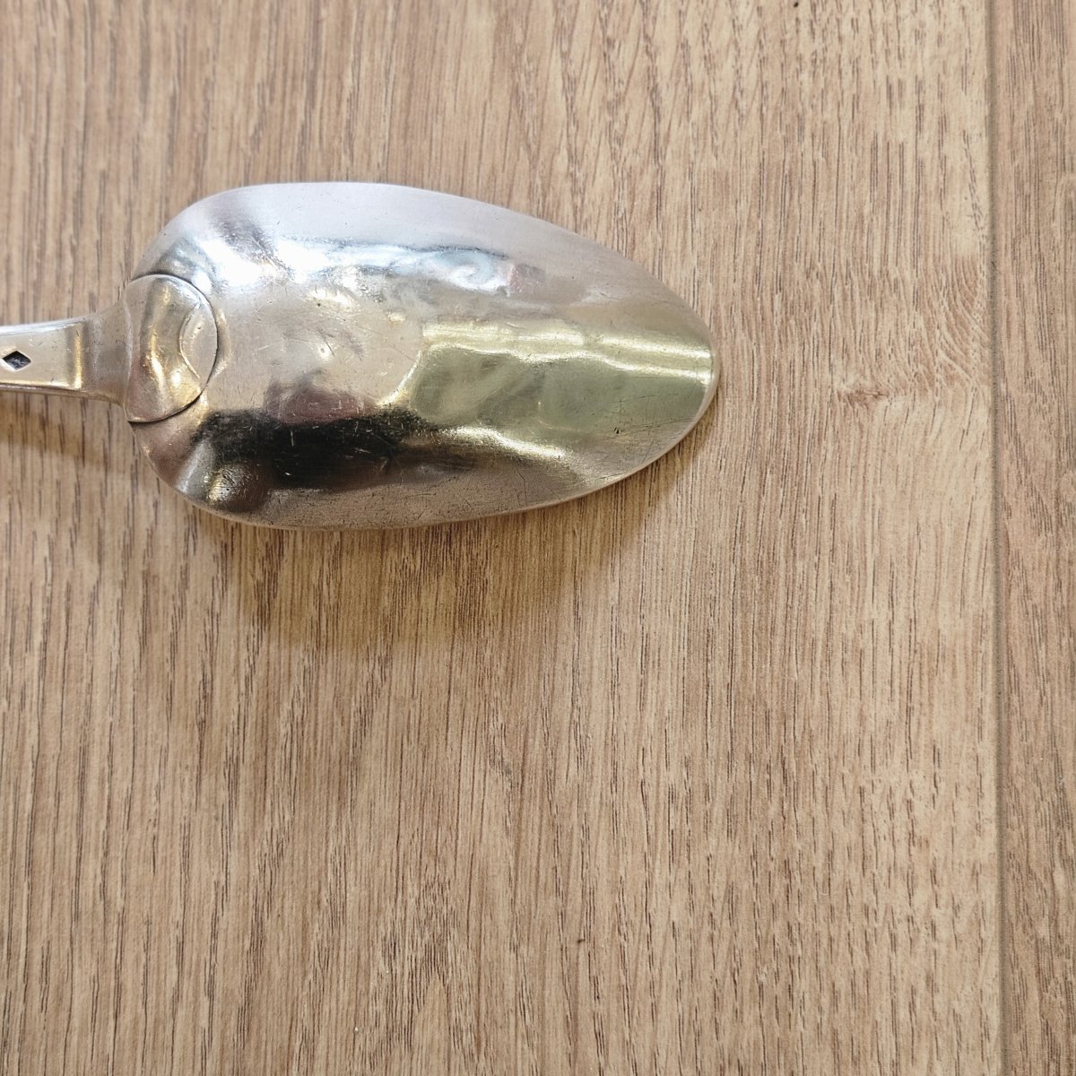 Solid Silver Stew Spoon, Late 18th Century, 1798–1803 -photo-2
