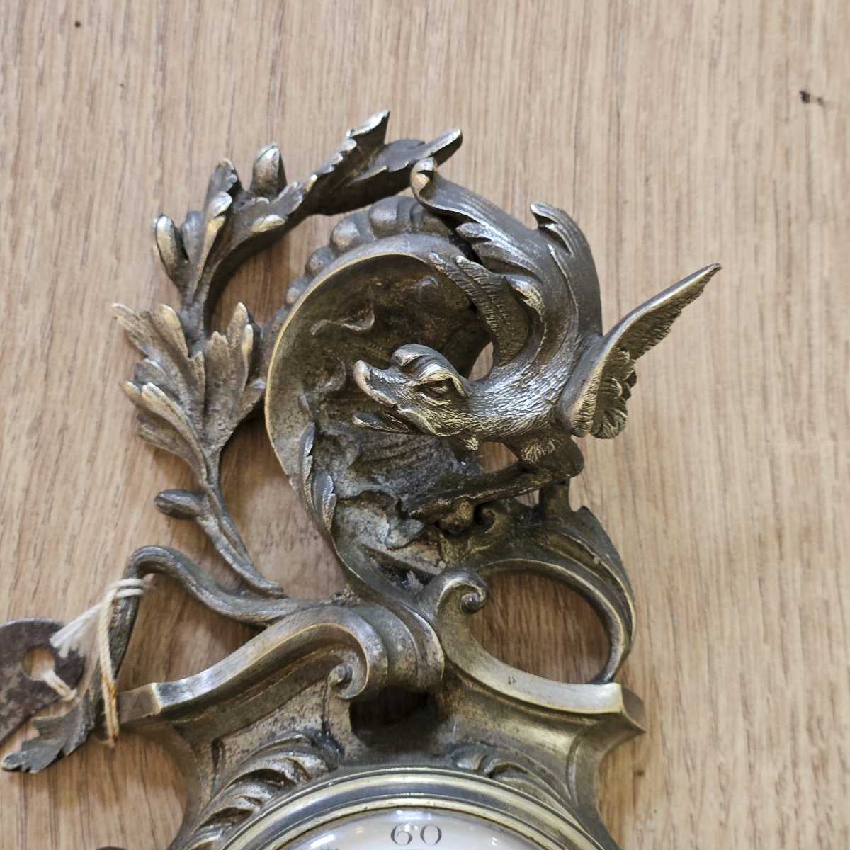 19th-century Silver-plated Bronze Carriage Finial -photo-3