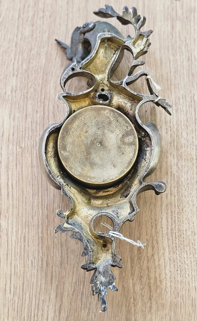 19th-century Silver-plated Bronze Carriage Finial -photo-1