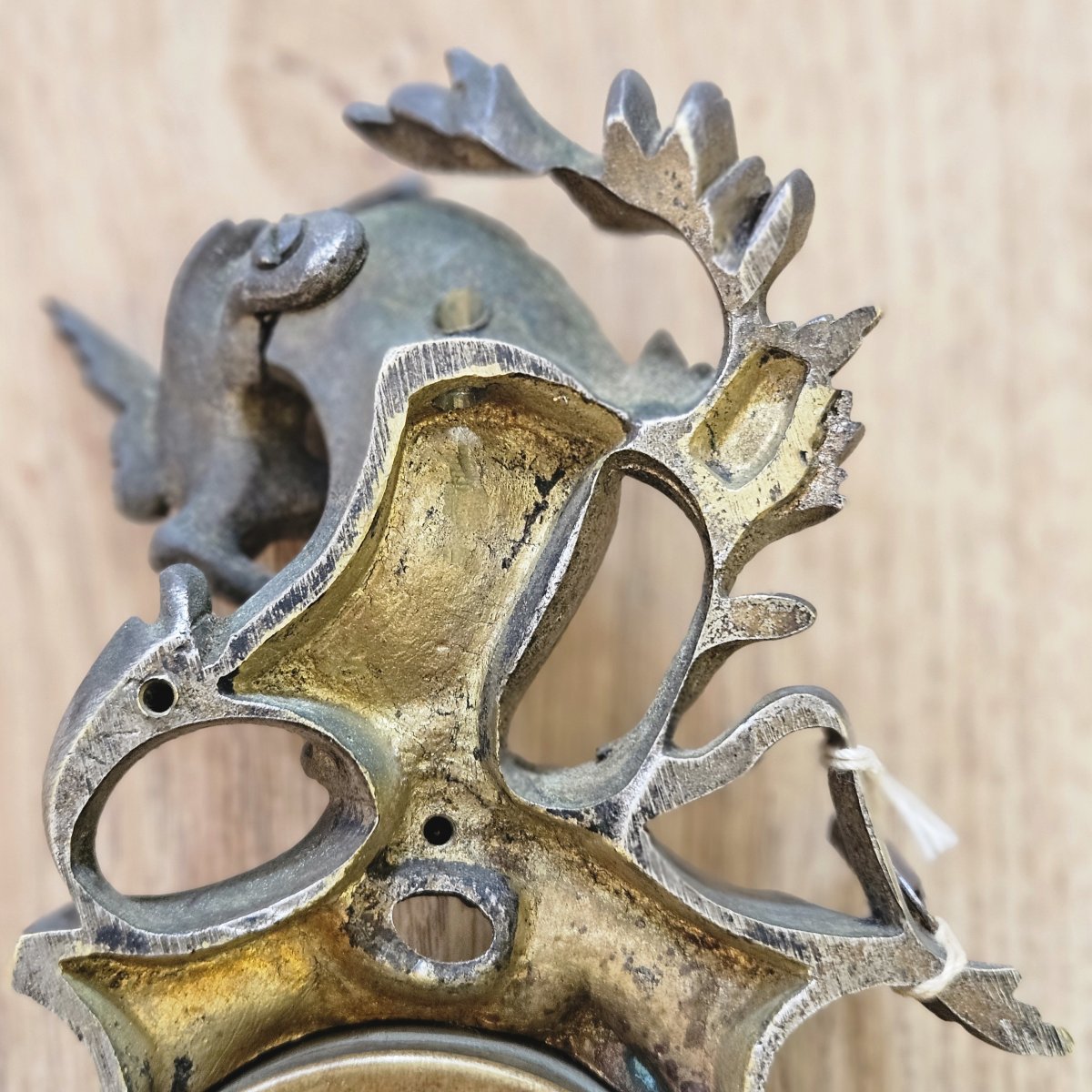 19th-century Silver-plated Bronze Carriage Finial -photo-2