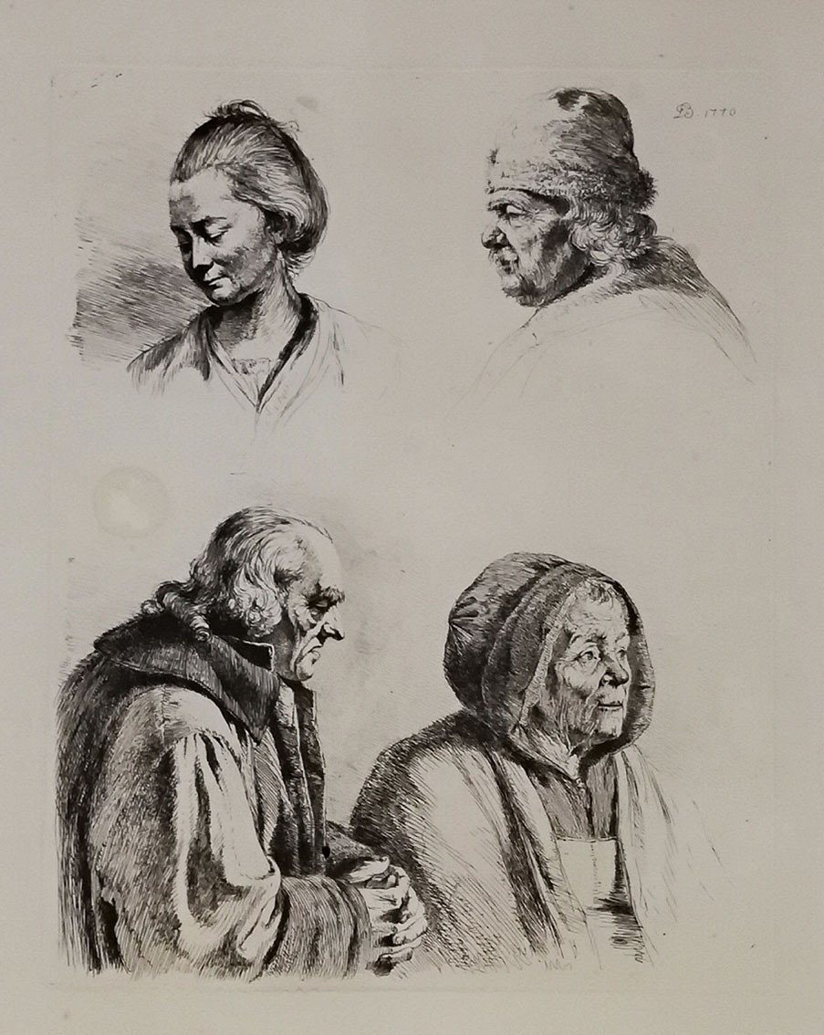 Jean-jacques De Boissieu (1736-1810) 3 Estampes dont  Le Peintre Et Son Modèle 1789-photo-4