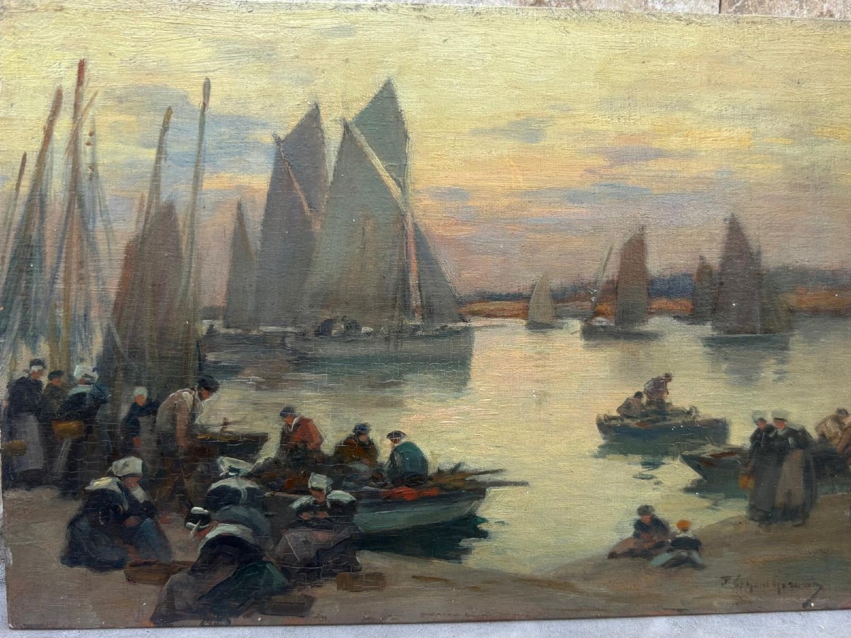 Scène maritime bretonne