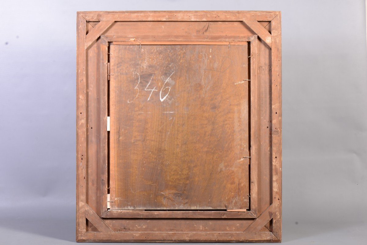 Painting Portrait Of A Man In A Red Coat And Hat-photo-2