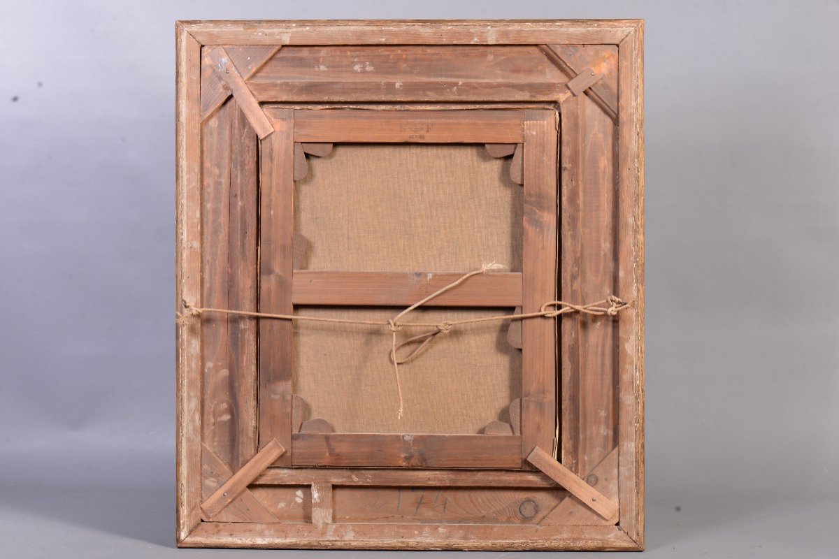 Painting Portrait Of A Man In A Red Coat With A Cane-photo-5