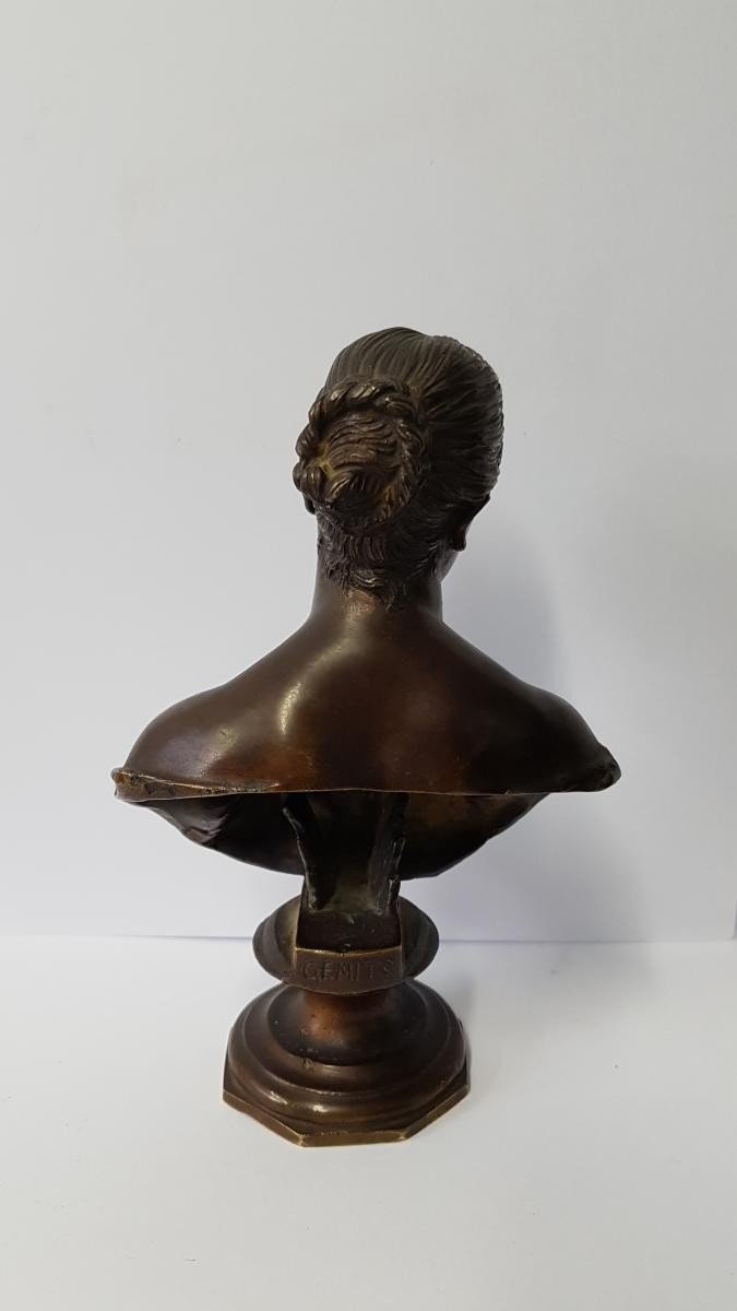 Bust Of Woman In Bronze-photo-4