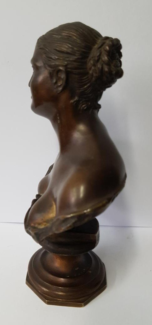 Bust Of Woman In Bronze-photo-1