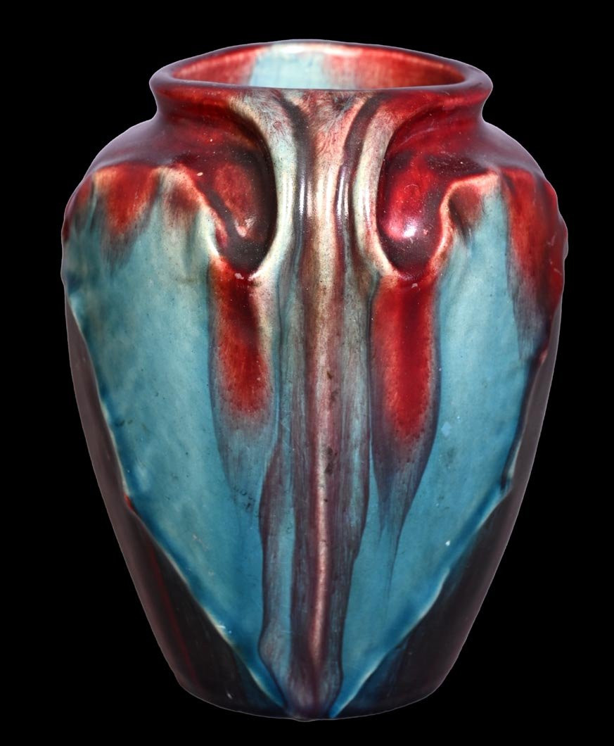 Vase en grès à glaçure sang-de-bœuf par EUGÈNE BAUDIN, vers 1900-photo-4