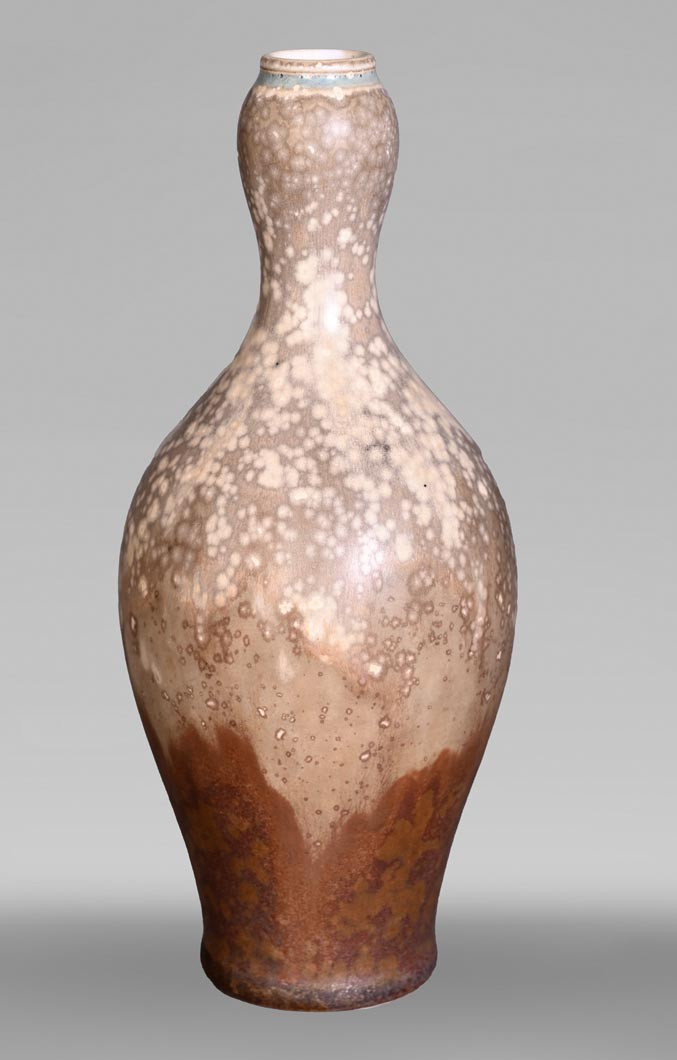 Glazed Stoneware Soliflore Vase, Manufacture Nationale De Sèvres, Dated 1900
