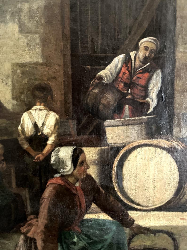 Grand tableau de scène de genre – Le pressoir-photo-3