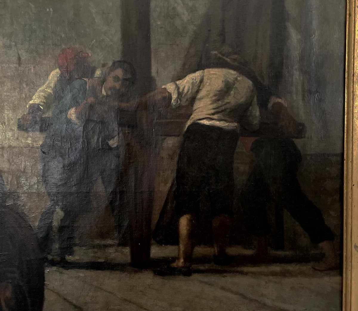 Grand tableau de scène de genre – Le pressoir-photo-2