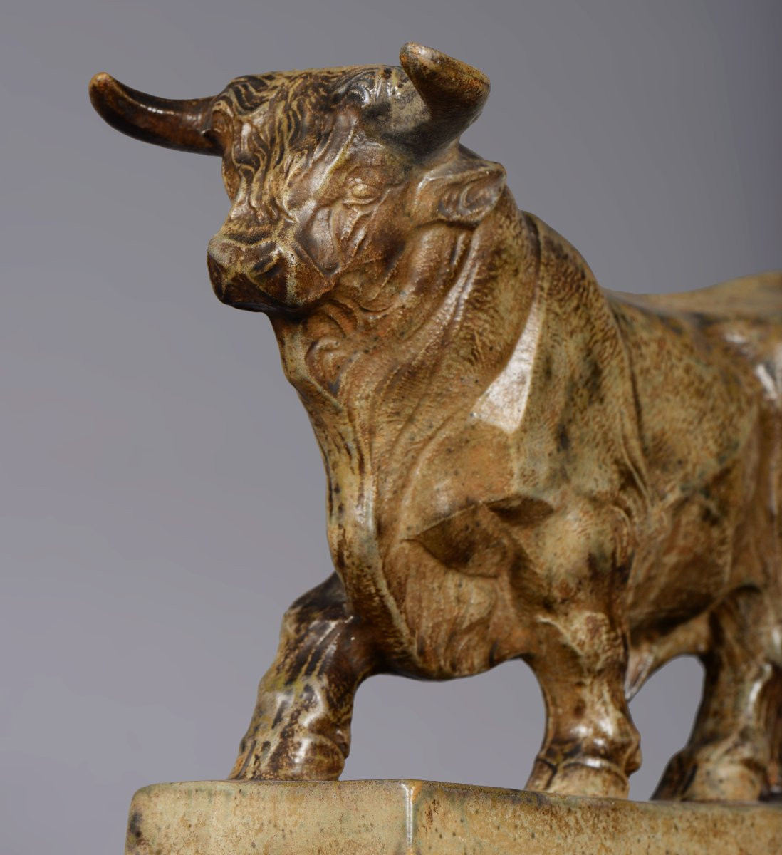 Grès MOUGIN, Maurice-Sébastien LAURENT (1887-1973) – Taureau-photo-4