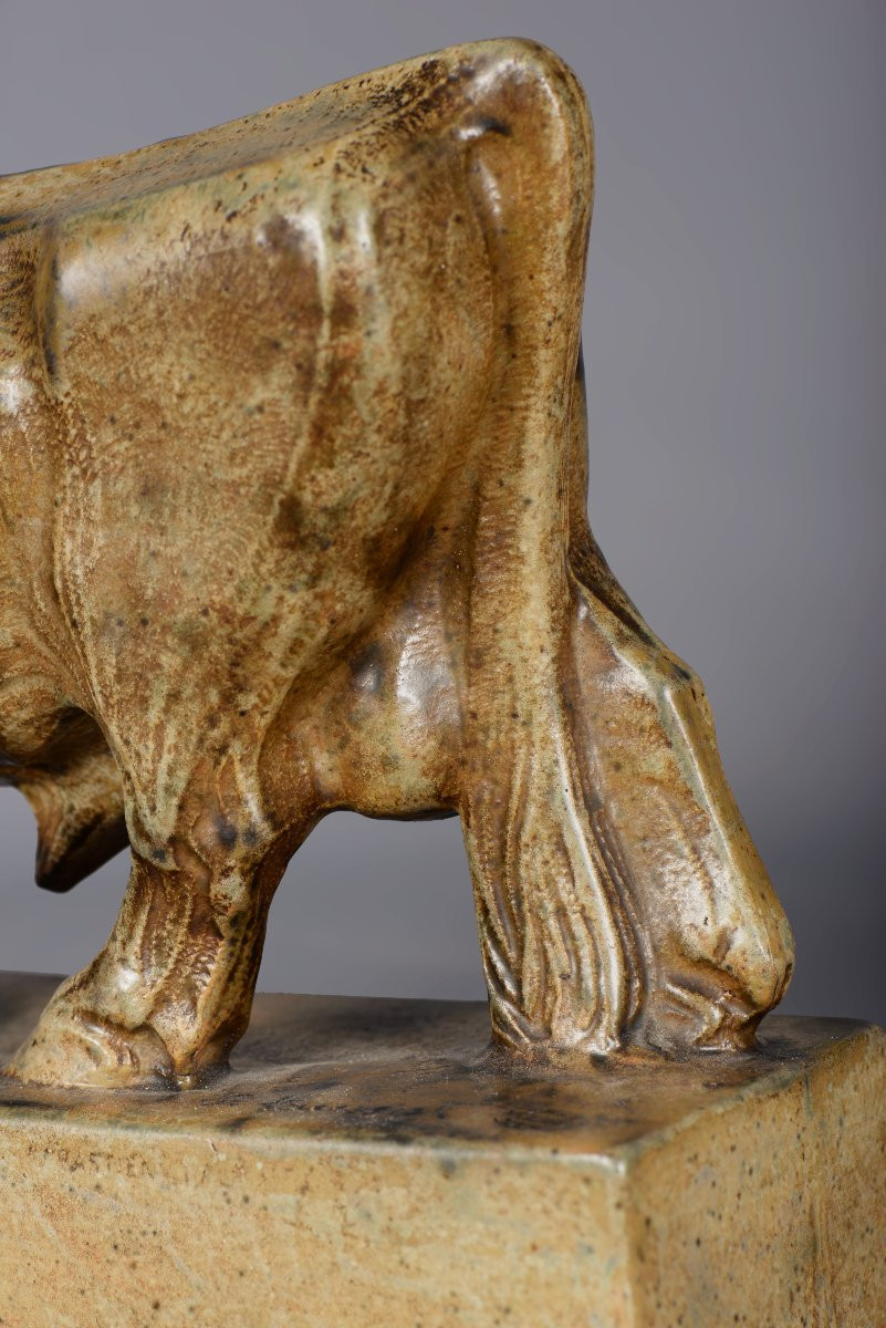 Grès MOUGIN, Maurice-Sébastien LAURENT (1887-1973) – Taureau-photo-2