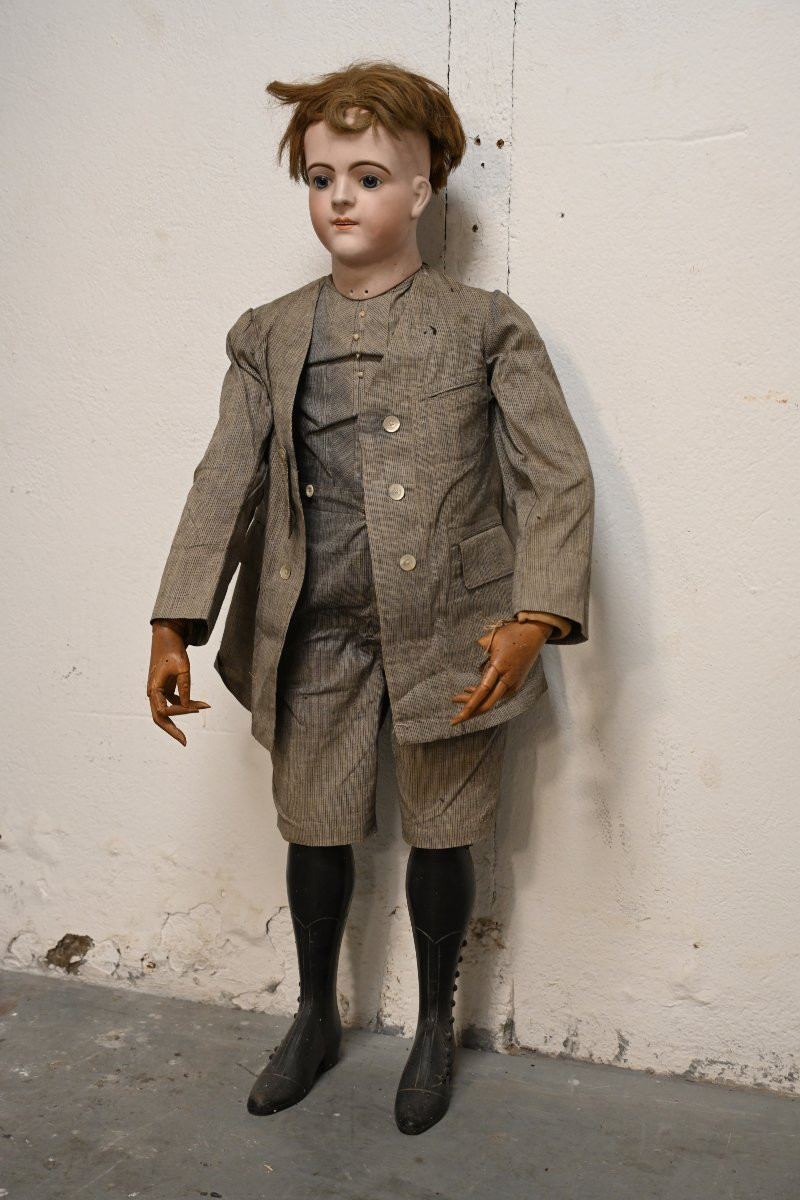 Mannequin de mode, tête en porcelaine estampillée François Gaultier-photo-2