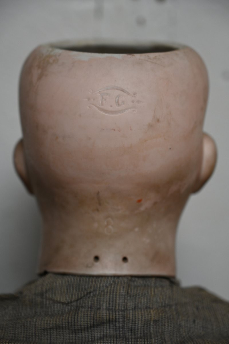 Mannequin de mode, tête en porcelaine estampillée François Gaultier-photo-6