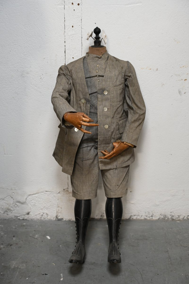 Mannequin de mode, tête en porcelaine estampillée François Gaultier-photo-7