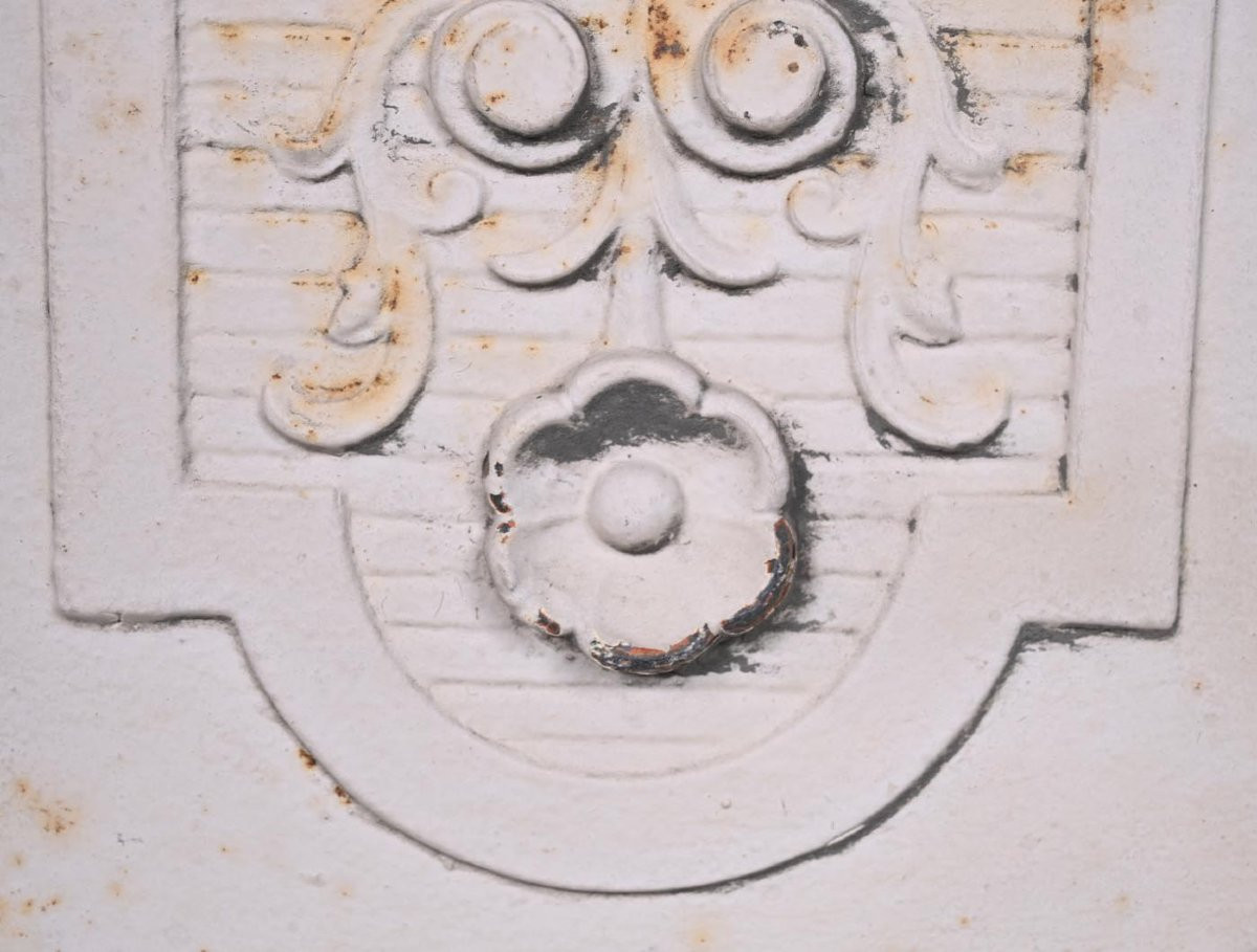 Frise de passementerie de style Louis XVI en fer peint-photo-7