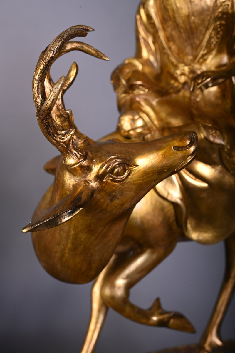 The Crystal Staircase (attributed To), A Japanese-style Clock In Cloisonné Enamel And Gilt Bronze-photo-4