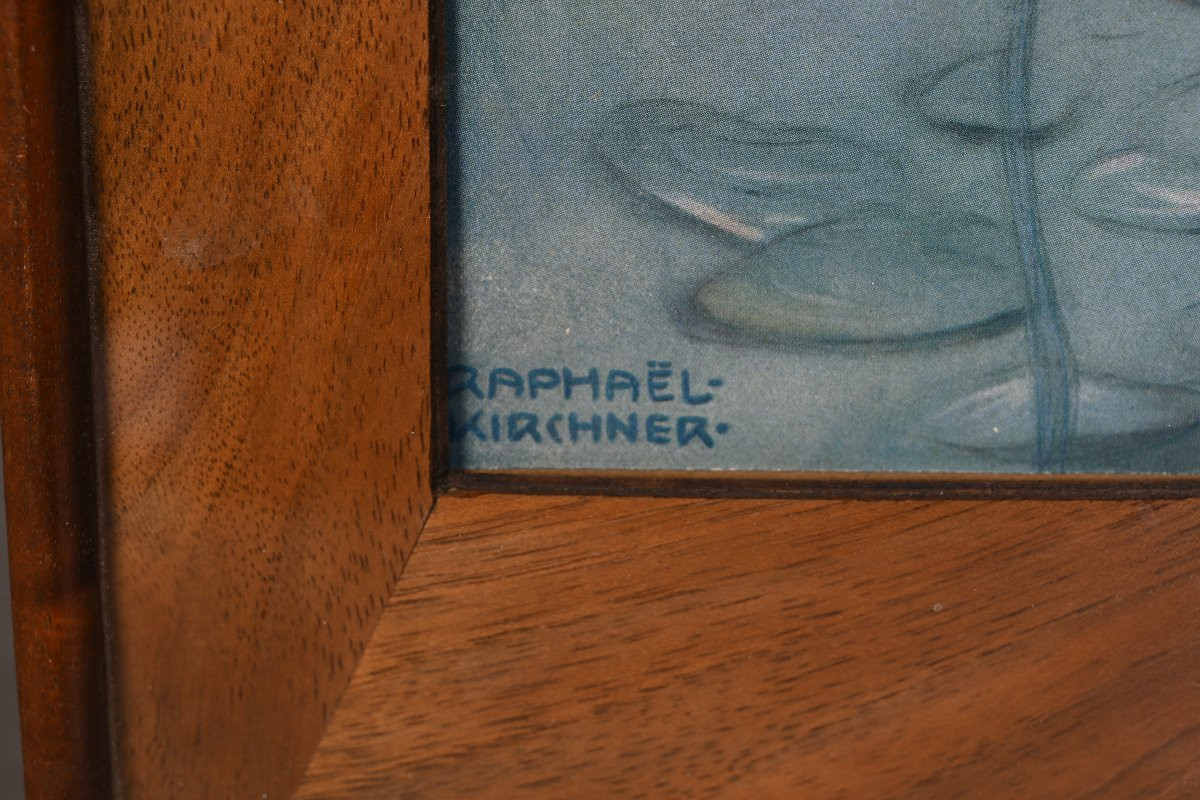 Raphaël Kirchner – Young Nude Woman With Water Lily-photo-4