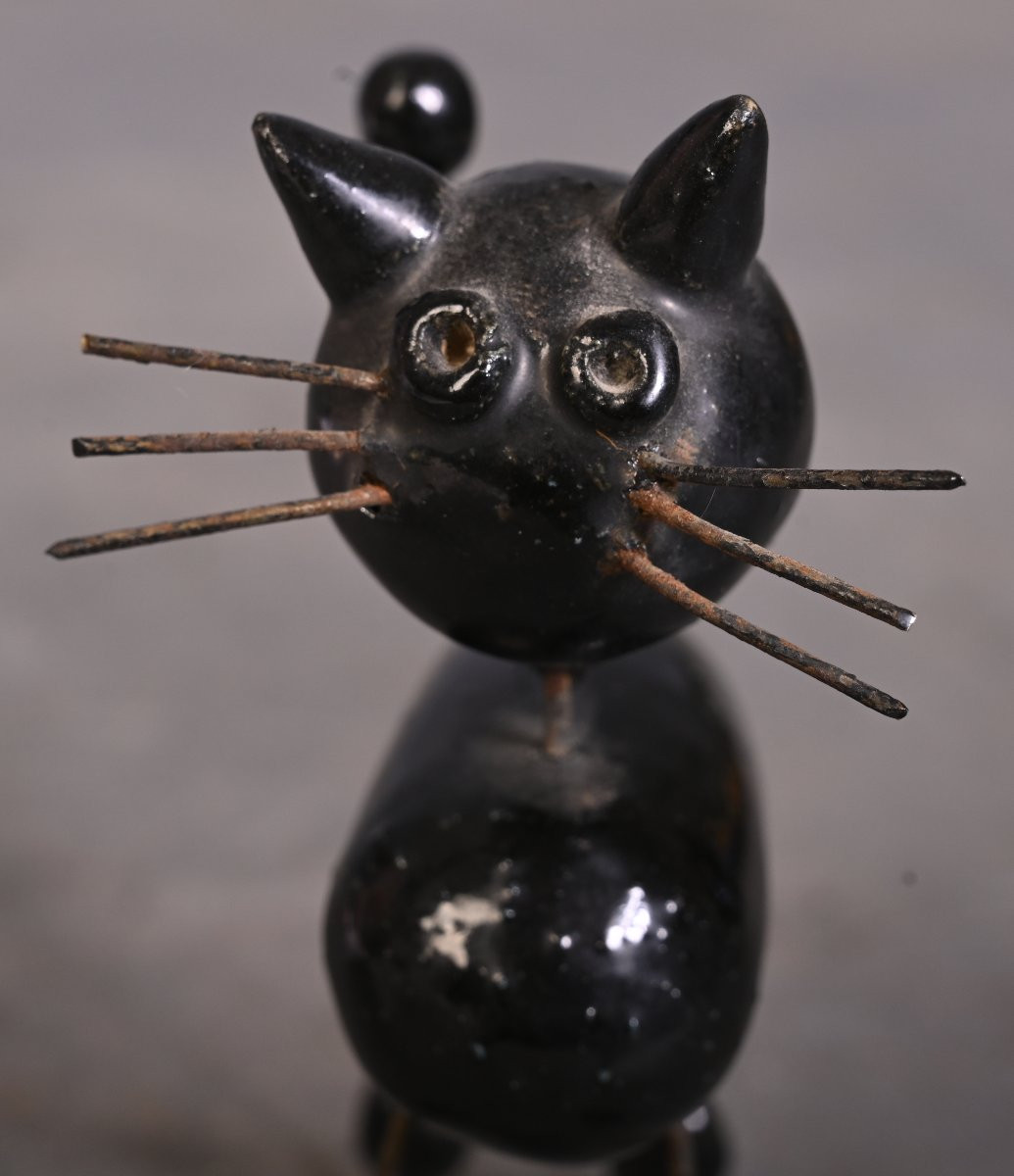 Accolay: The Cat, An Animal Made Of Wire And Ceramic-photo-3
