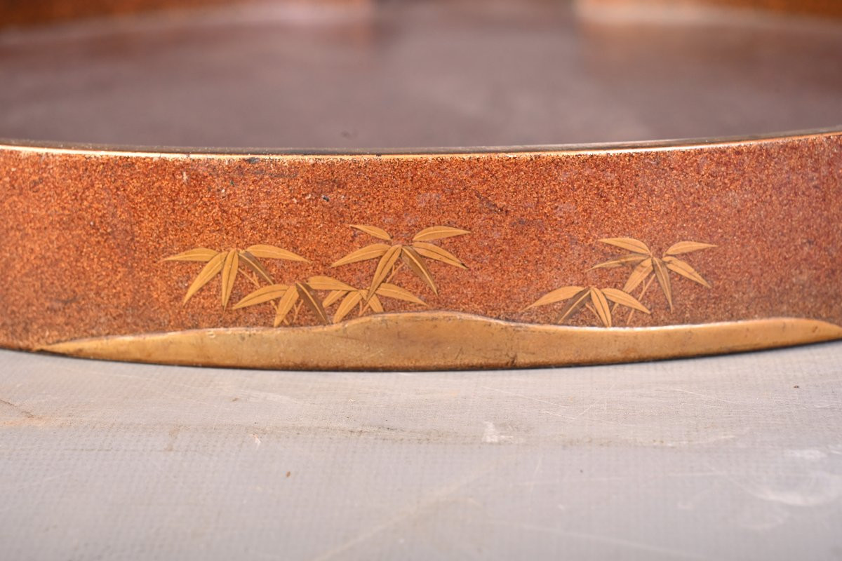 Lacquered Case For A Kagami Mirror, Japan, Late 19th Century-photo-5