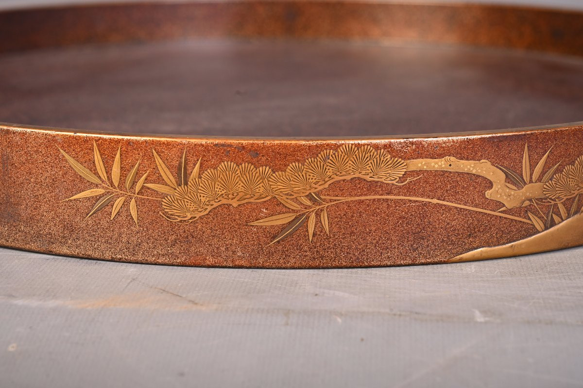 Lacquered Case For A Kagami Mirror, Japan, Late 19th Century-photo-7