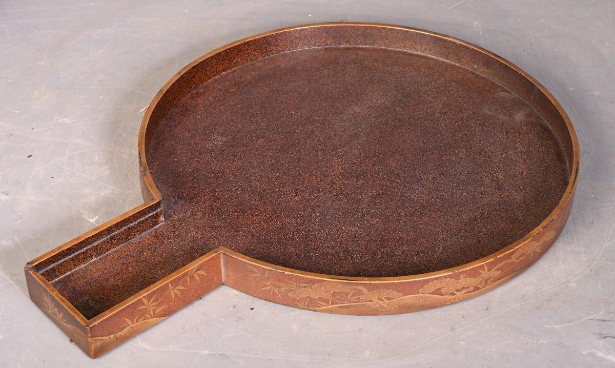 Lacquered Case For A Kagami Mirror, Japan, Late 19th Century