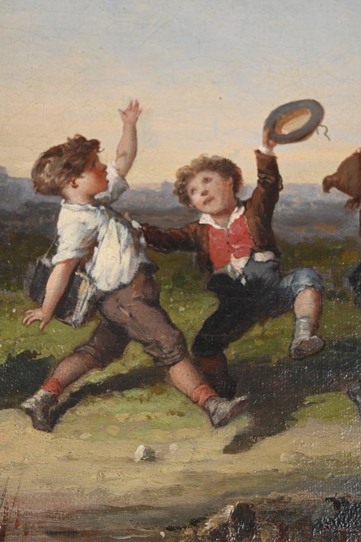 François Lanfant De Metz (1814-1892) - Retour d'école-photo-4