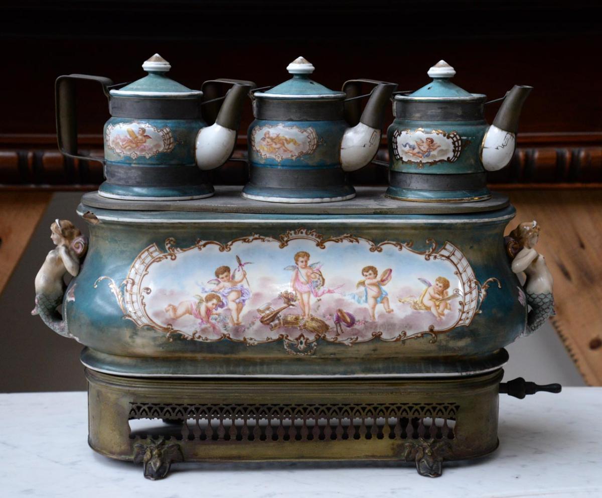 Bain-marie Coffeemakers In Earthenware, Maison Dagand, Patented
