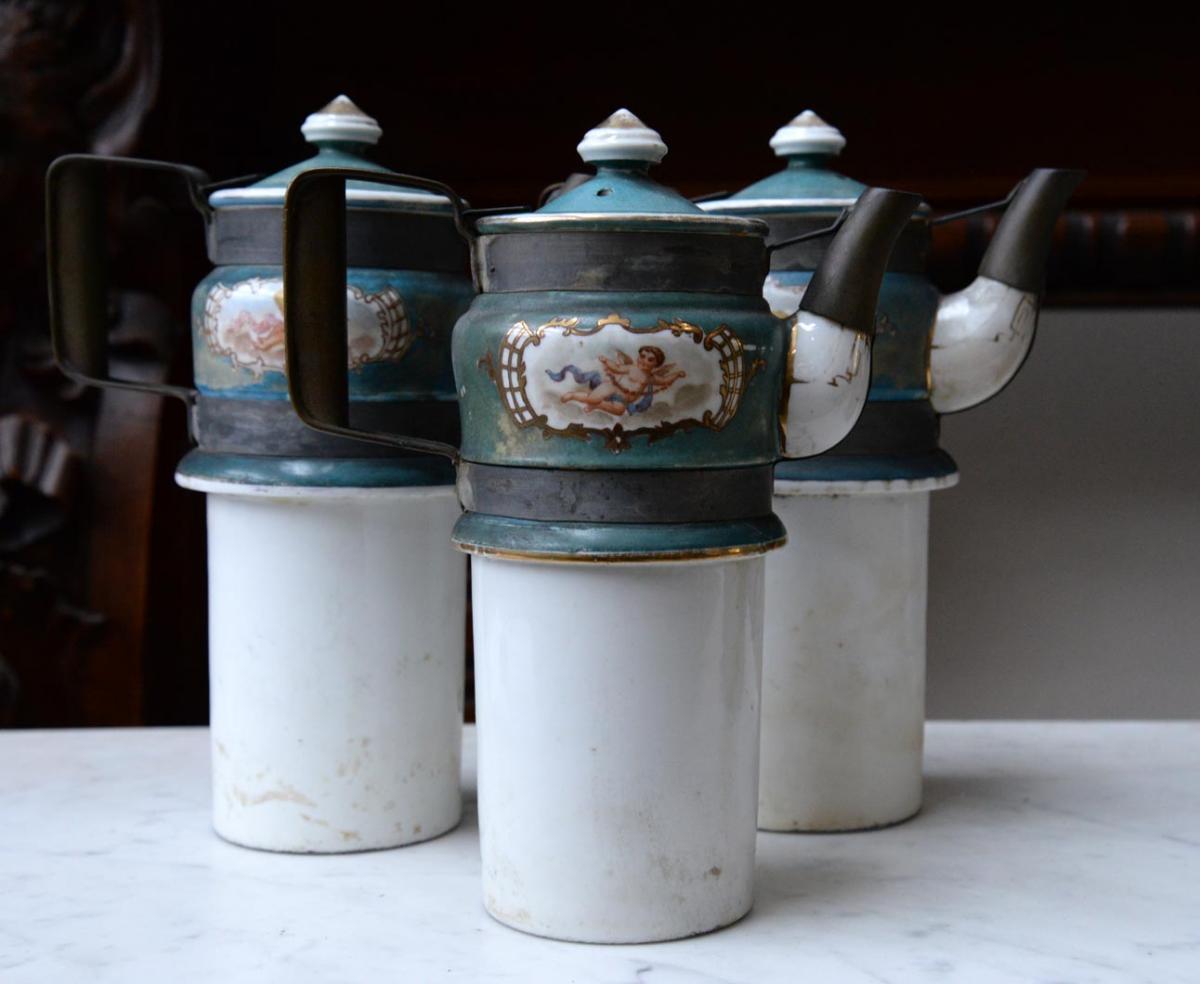 Bain-marie Coffeemakers In Earthenware, Maison Dagand, Patented-photo-2