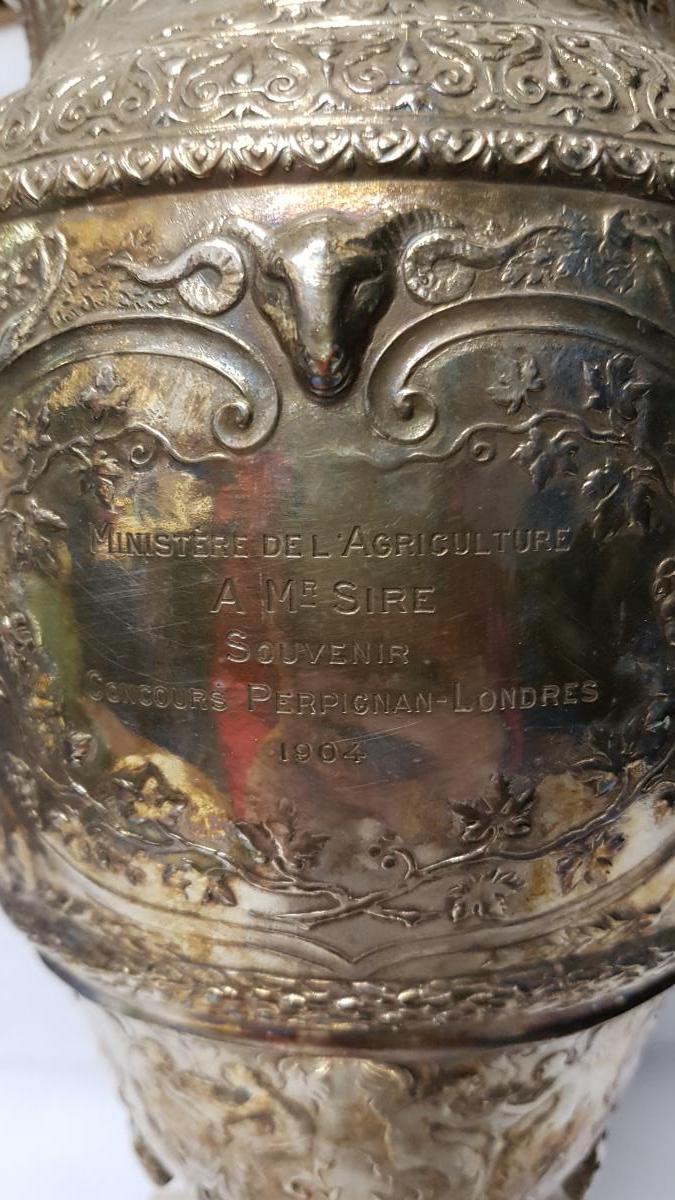 Vase En Métal Argenté Christofle-photo-2