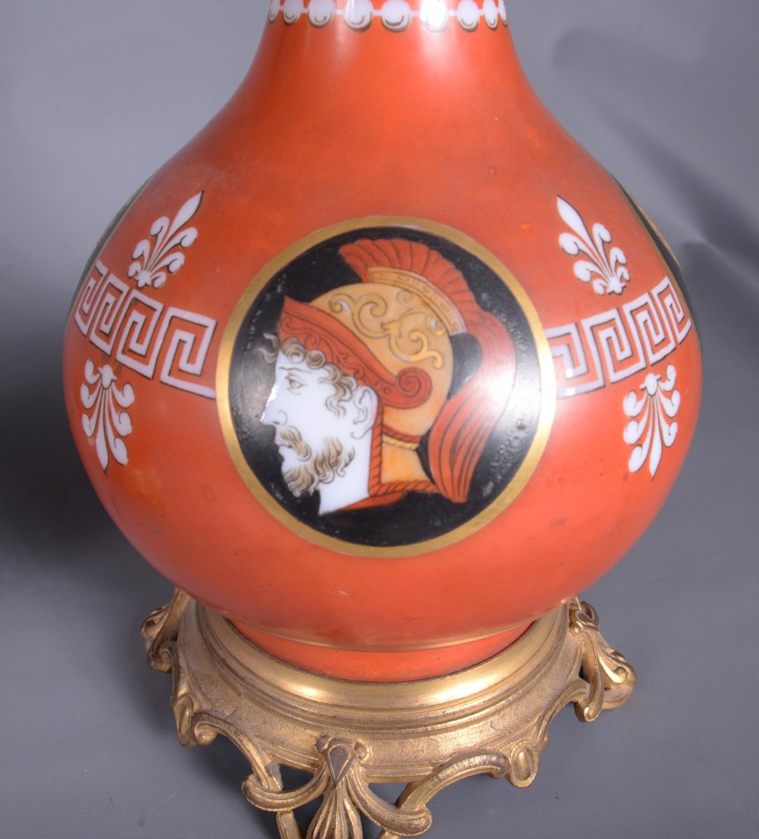 Pair Of Old Electrified Lamps-photo-1