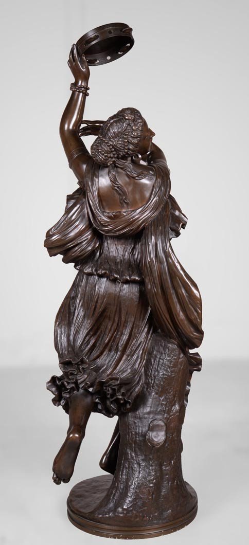 Auguste Clesinger, "Zingara", épreuve en bronze fondue par Barbedienne-photo-5