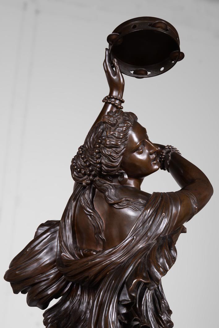 Auguste Clesinger, "Zingara", épreuve en bronze fondue par Barbedienne-photo-6