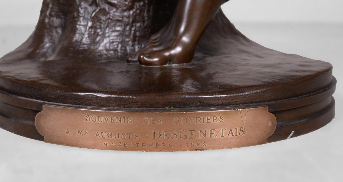 Auguste Clesinger, "Zingara", épreuve en bronze fondue par Barbedienne-photo-7