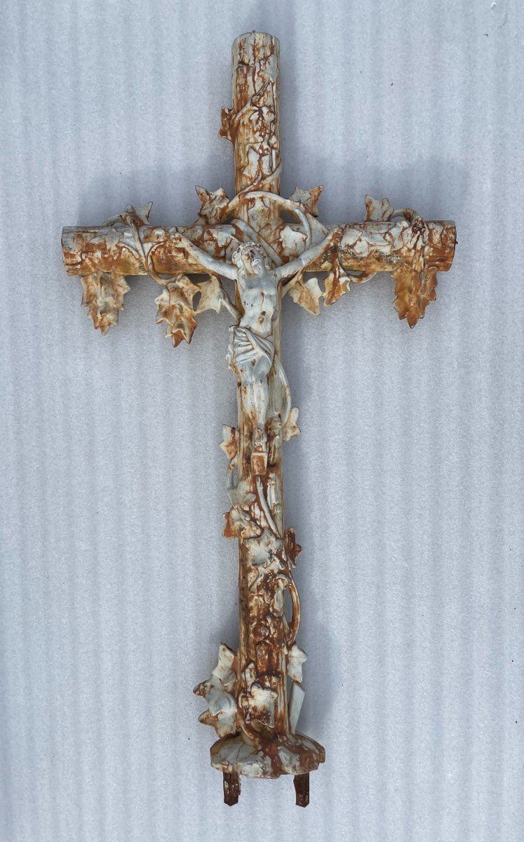 Ensemble De Croix Catholiques En Fonte -photo-1