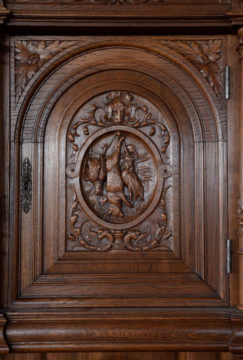 Neo-renaissance Oak Dining Room-photo-3