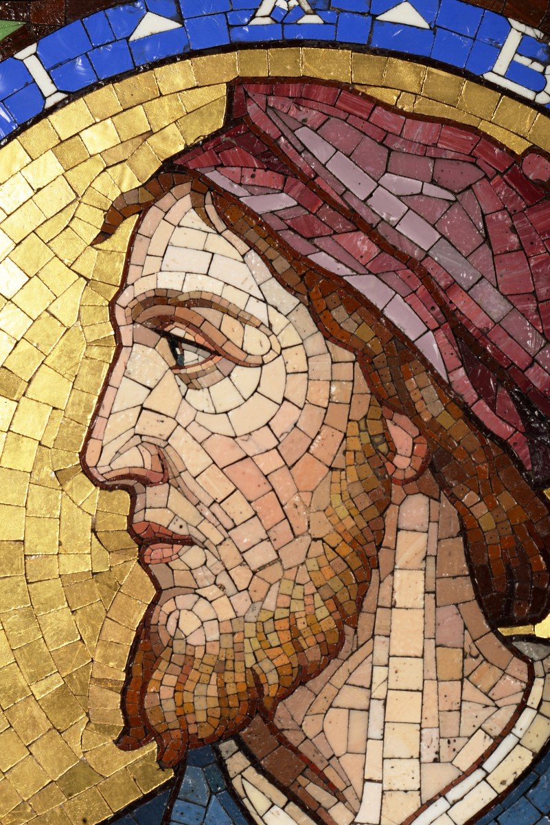 Lot De 2 Panneaux En Mosaïque Aux Portraits d'Hommes-photo-3