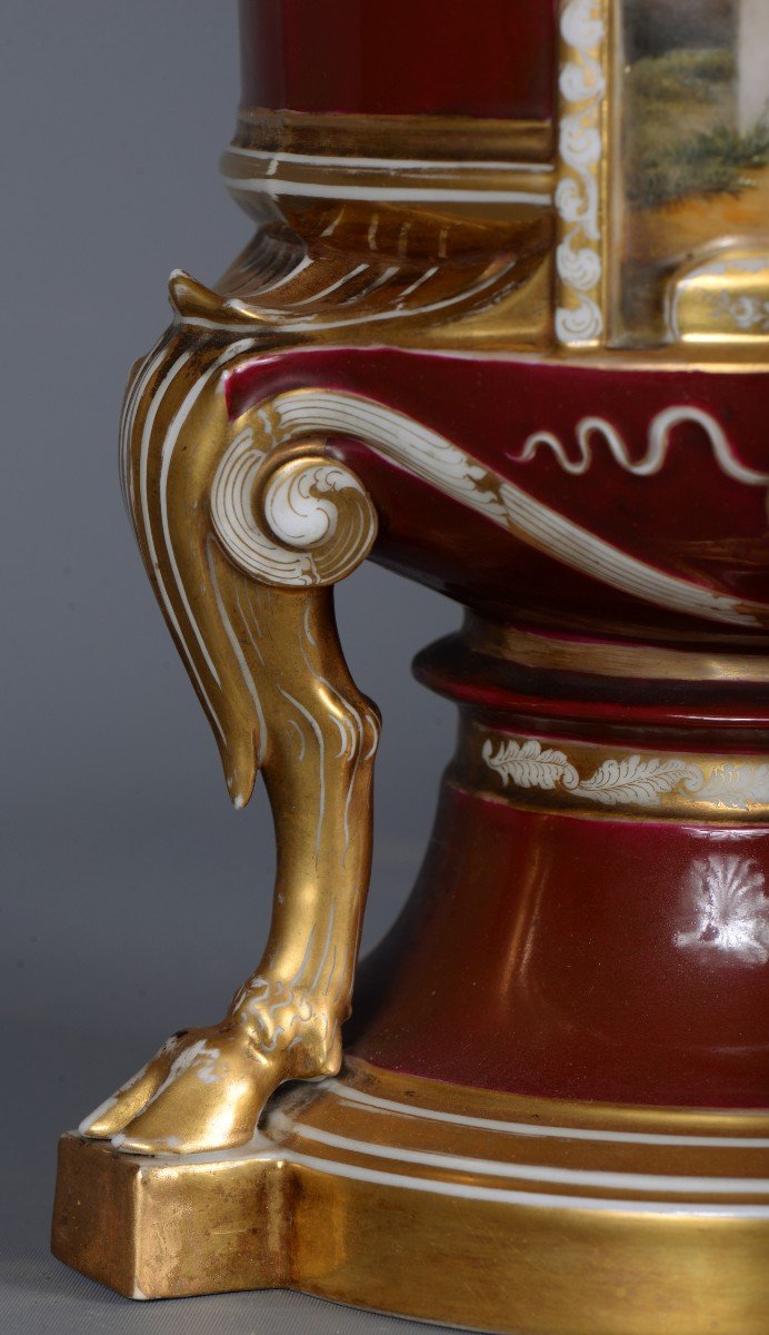 Vase en porcelaine à décor Néoclassique-photo-4
