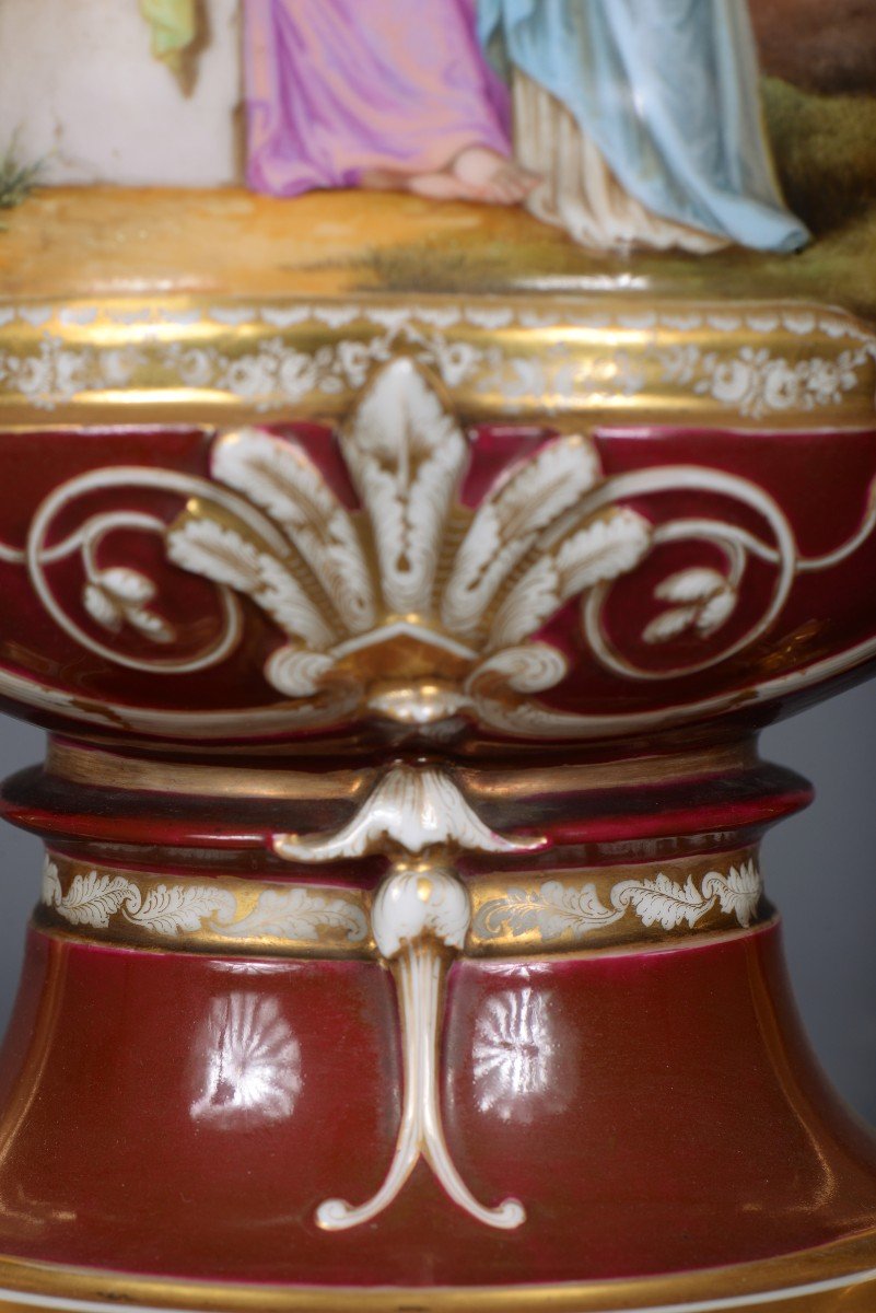 Vase en porcelaine à décor Néoclassique-photo-5