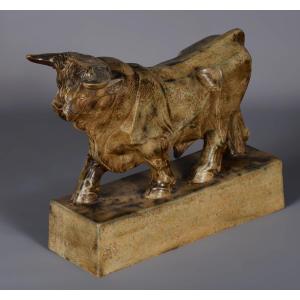 Grès MOUGIN, Maurice-Sébastien LAURENT (1887-1973) – Taureau