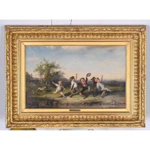 François Lanfant De Metz (1814-1892) - Retour d'école