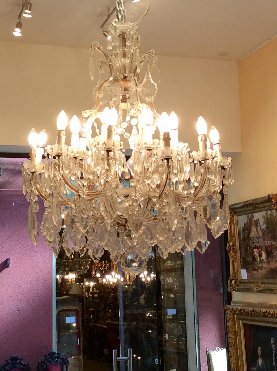 Italian Crystal Chandelier With 18 Lights-photo-3