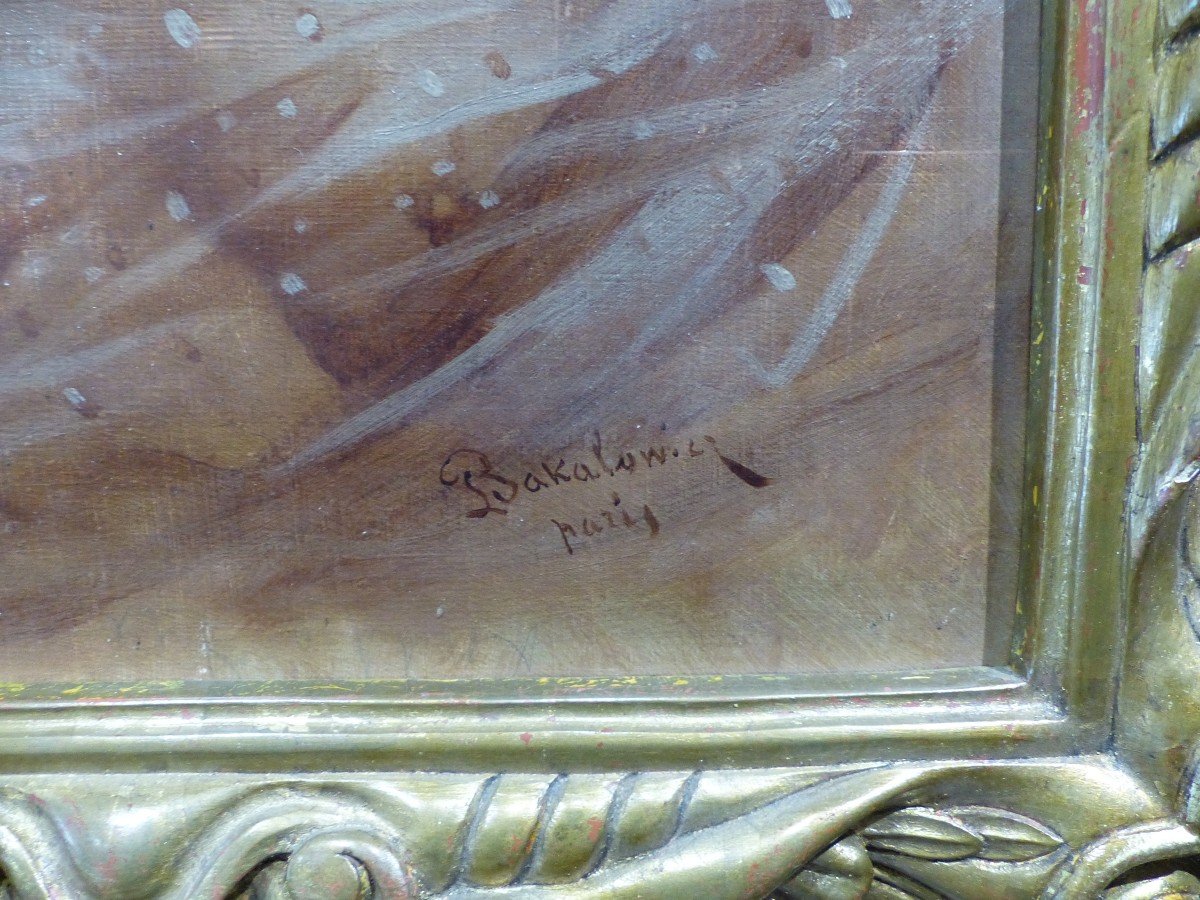 Portrait De Femme Par Ladisław Bakałowicz-photo-3