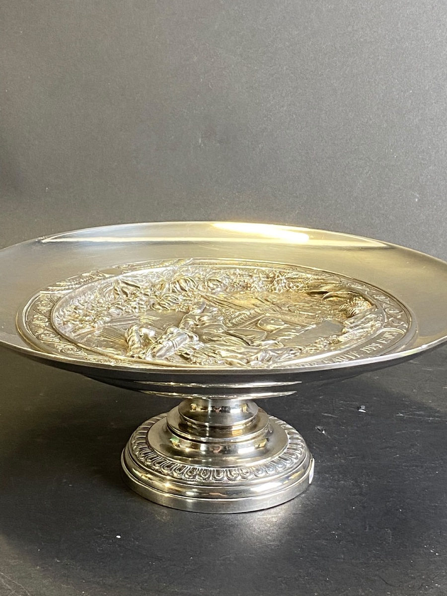 Silver-plated Bronze Cup Signed By Charles Perron -photo-1